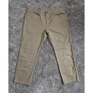 Noble Outfitters Pants Mens 44x34 Beige Flex Canvas Work Khaki Outdoors Wear